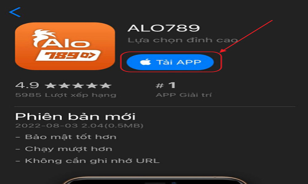 Hướng dẫn tải app Alo789 chi tiết